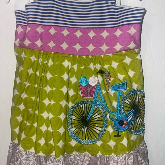 Girls 3T boutique outfit. La Jenns two piece tunic top and ruffle bottoms. EUC - Picture 2 of 5